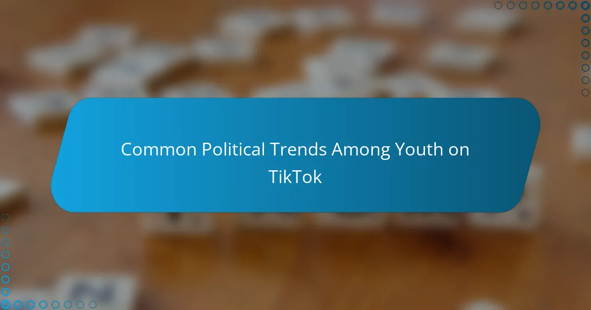 Common Political Trends Among Youth on TikTok