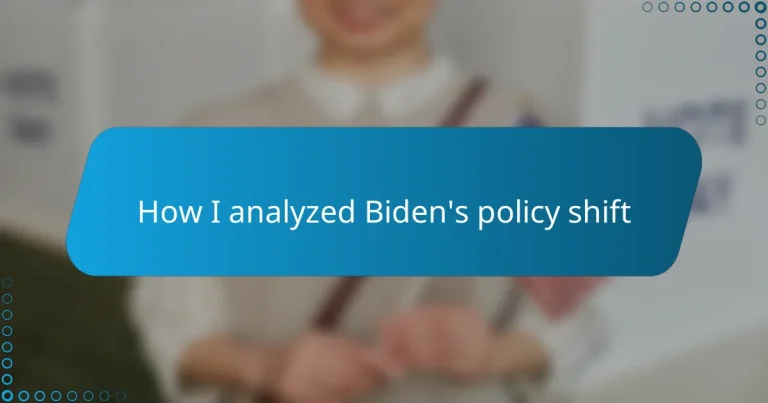 How I analyzed Biden’s policy shift
