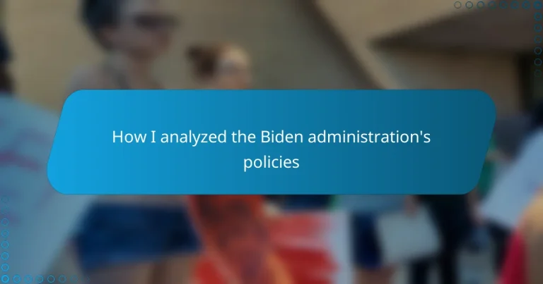 How I analyzed the Biden administration’s policies