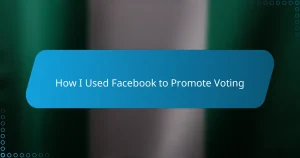 How I Used Facebook to Promote Voting