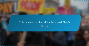 This is how I explored the Marshall Plan’s Influence