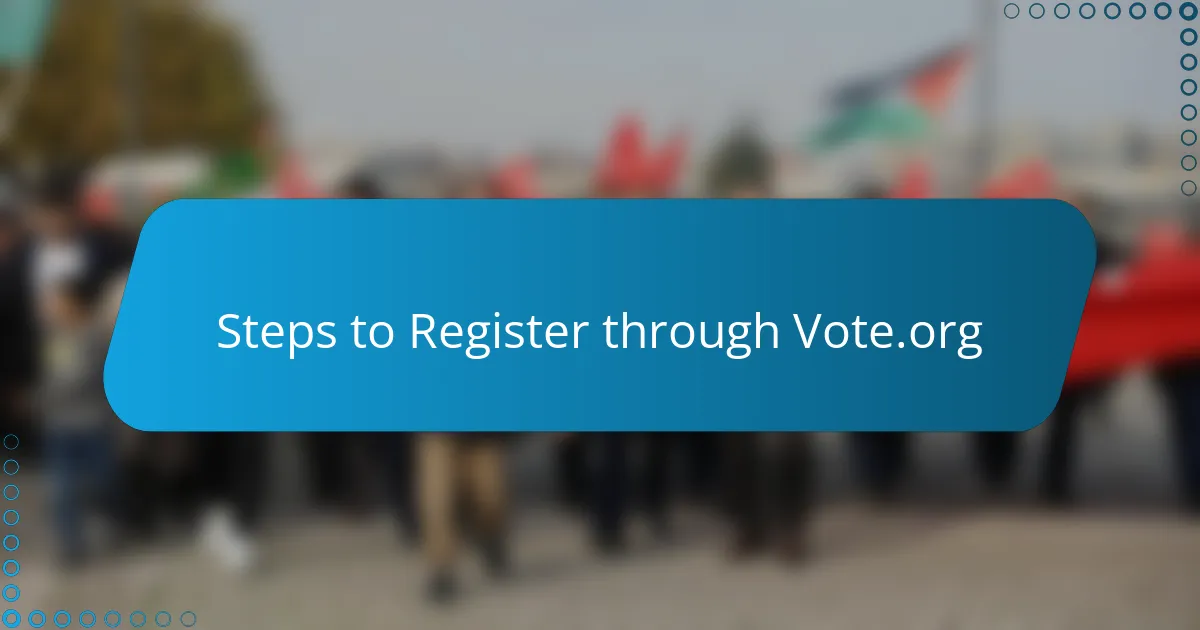 Steps to Register through Vote.org
