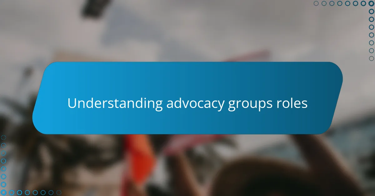 My experience collaborating with advocacy groups