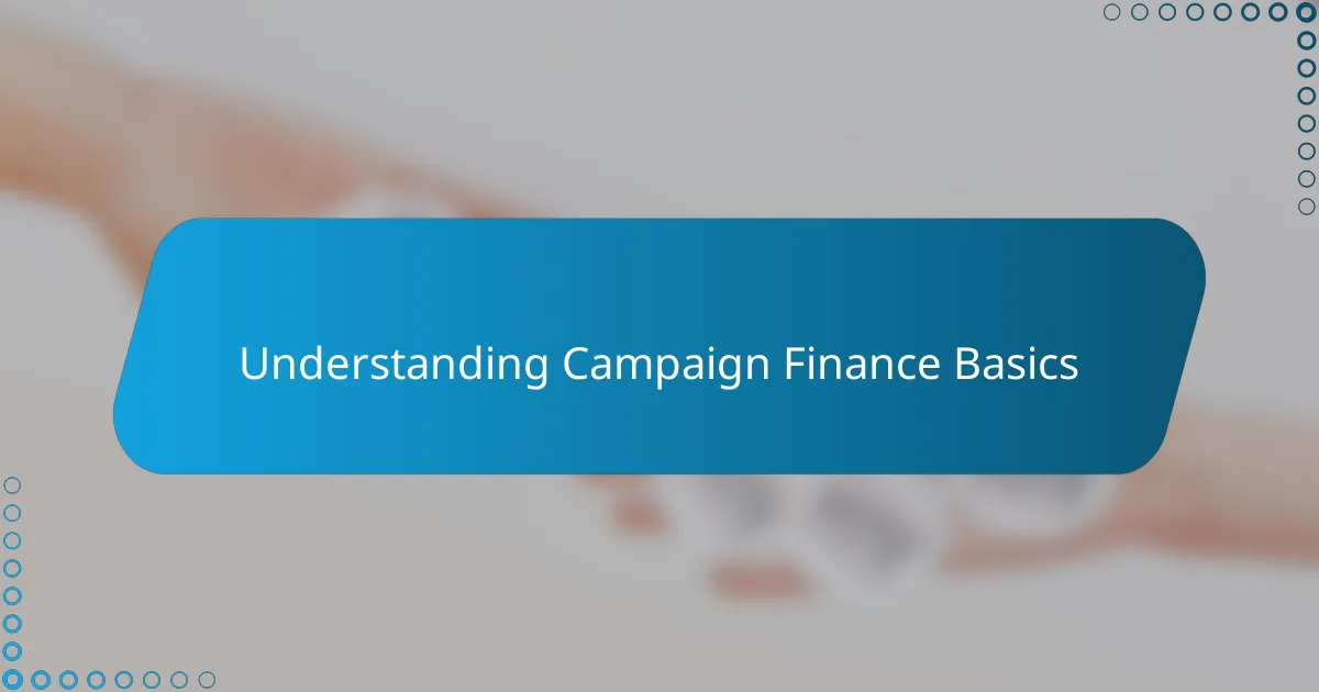 My thoughts on campaign finance reforms