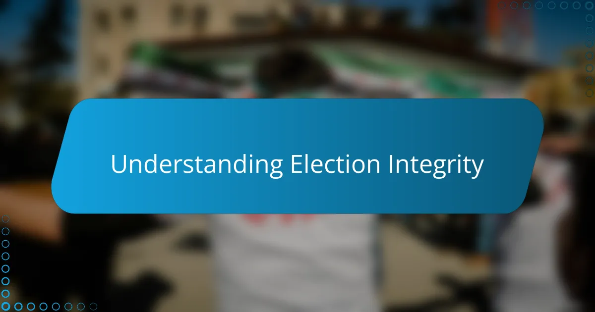This is how I monitor election integrity