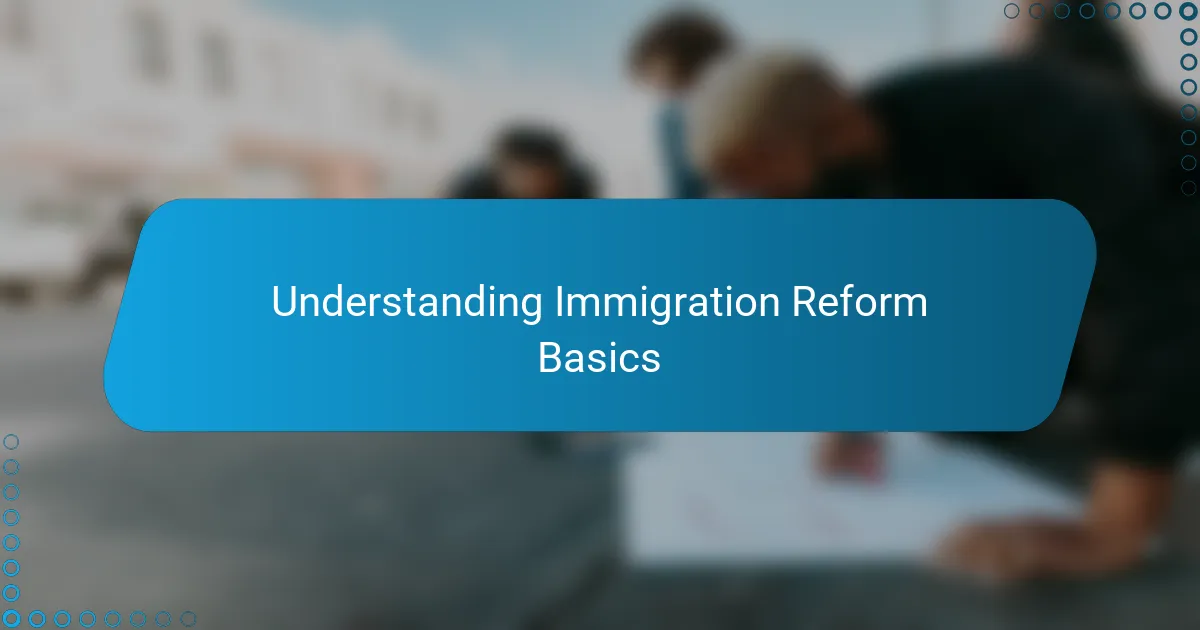 Understanding Immigration Reform Basics