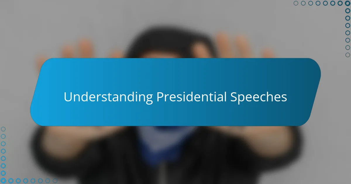 This is how I critique presidential speeches